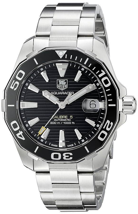 TAG Heuer アクアレーサー WAY211A.BA0928 自動巻き腕時計 Amazon.co.jp: タグホイヤー アクアレーサー 300M キャリバー5